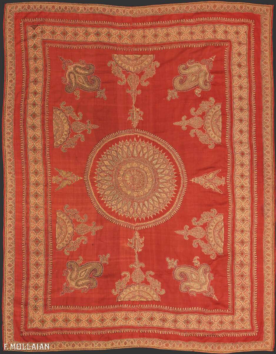 Antique Persian Kerman Textile n°:26805553